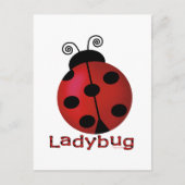 Single Ladybug Postkarte (Vorderseite)