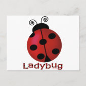 Single Ladybug Postkarte (Vorderseite)