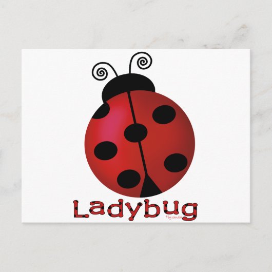 Single Ladybug Postkarte (Vorderseite)