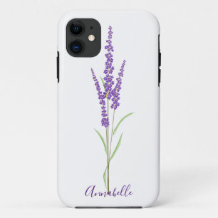 Single Lavender Stem PERSONALISIERT Case-Mate iPhone Hülle