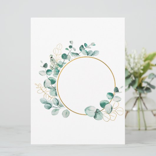 Single Leaf Card (Stehend Vorderseite)