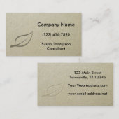Single-Leaf-Imitate mit Embossed Graphic Visitenkarte (Vorne/Hinten)