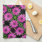 Single Lila African Daisy Blume Muster Geschirrtuch (Viertel Falte)