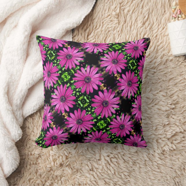 Single Lila African Daisy Blume Muster Kissen (Decke)