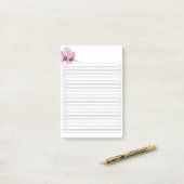 Single Lila Blume Post-it®-Hinweise Post-it Klebezettel (Auf Schreibtisch)