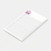 Single Lila Blume Post-it®-Hinweise Post-it Klebezettel (angewinkelt)