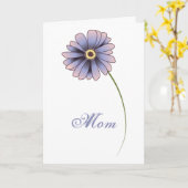 Single Lila Daisy Blume Mütter Tageskarte Karte (Gelbe Blume)