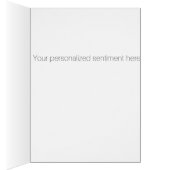 Single Lila Iris Blume Kunst - danke Karte (Innen (Rechts))