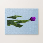 Single Lila Tulip Puzzle (Horizontal)