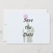 Single Lila Tulip Save The Date (Rückseite)