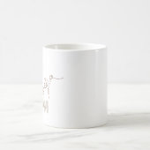 Single line art personalized mom's mug kaffeetasse (Mittel)