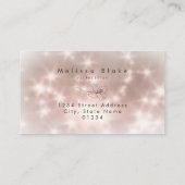 Single Line Blume Logo Visitenkarte (Rückseite)