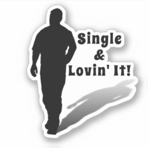 Single & Lovin' It! Scrapbuch Aufkleber