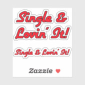 Single & Lovin' It! Scrapbuch Aufkleber (Blatt)