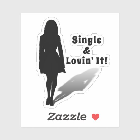Single & Lovin' It! Scrapbuch Aufkleber (Blatt)