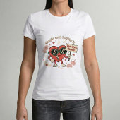 Single & Loving It Retro Lustige Leinwand Tri-Blend Shirt