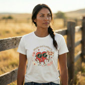 Single & Loving It Retro Lustige Leinwand Tri-Blend Shirt
