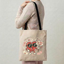Single & Loving It Tragetasche Lustiges Geschenk f Tasche