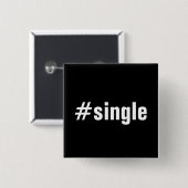 #Single Lustige Hashtag-Typografie-Text Button (Vorne & Hinten)