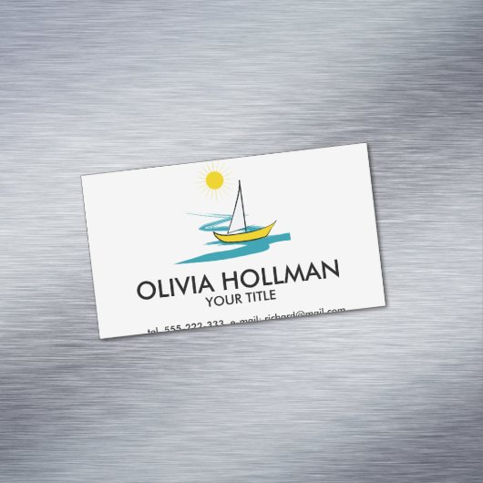 Single Magnetische Visitenkarte (Beispiel)