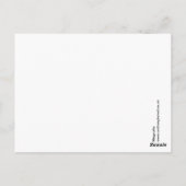 Single Magnolia Blume Postkarte (Rückseite)