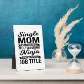 Single Mama Multitasking Ninja Fotoplatte (Seite)