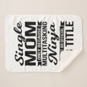 Single Mama Multitasking Ninja Sherpadecke (Vorderseite (Horizontal))