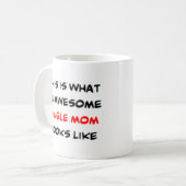 Single Mama, phantastisch Kaffeetasse (Vorderseite Links)