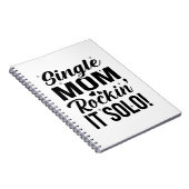 Single Mama Rockin It Solo Notizblock (Rechte Seite)