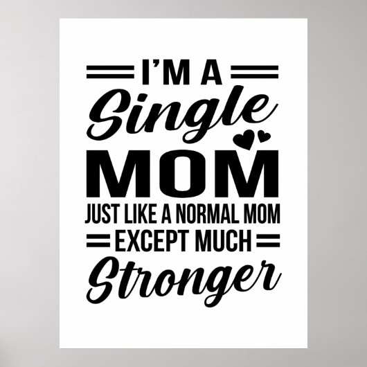 Single Mama viel stärker Poster (Vorne)