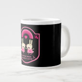 Single Mama von zwei Gewinnern Jumbo-Tasse (Vorderseite Rechts)
