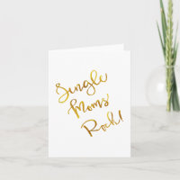 Single Mamas Rock Gold Imitats Foil Metallic Zitat