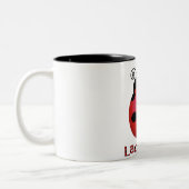Single-Marienkäfer Zweifarbige Tasse (Links)