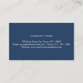 Single Marine Blau Visitenkarte (Rückseite)