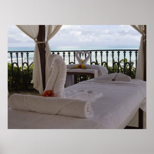 Single Massagetisch Poster (Vorne)