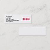 Single Mini Visitenkarte (Vorne/Hinten)