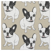 Single mit Kapuze Brindle geschecktes Frenchie Stoff (Nahaufnahme)