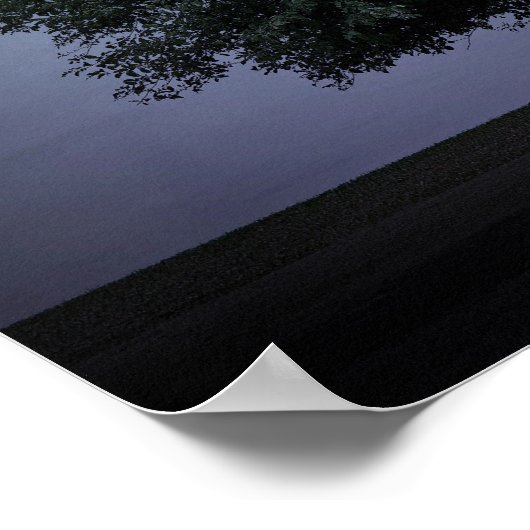 Single mit Mond und Sternen Poster (Ecke)