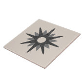 Single Mitte des Jahrhunderts Silberne Sternexplos Fliese (Seite)