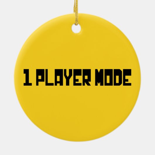 Single/Modus für einen Player Keramik Ornament (Hinten)