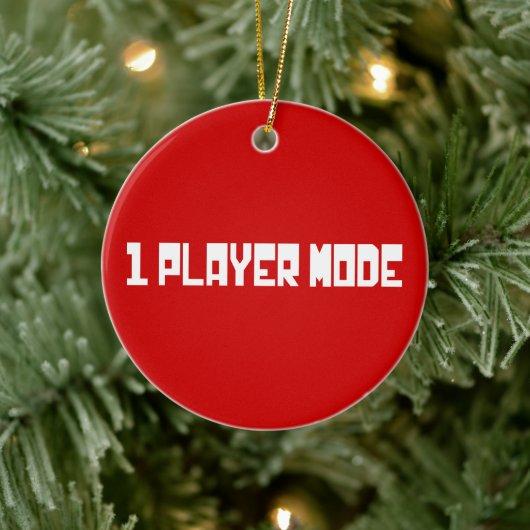 Single/Modus für einen Player Keramikornament (Baum)