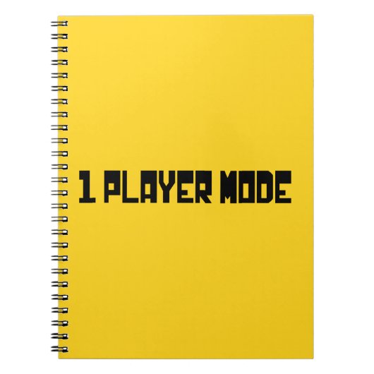 Single/Modus für einen Player Notizblock (Vorderseite)