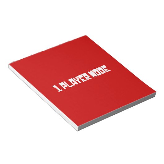 Single/Modus für einen Player Notizblock (angewinkelt)