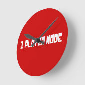 Single/Modus für einen Player Runde Wanduhr (Winkel)