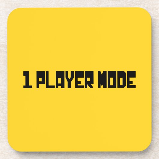 Single/Modus für einen Player Untersetzer (Vorderseite)