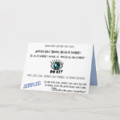 Single Momma Bird Füttre Babys im Nest Karte (Rückseite)