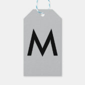 Single Monogram Geschenkanhänger (Vorderseite)