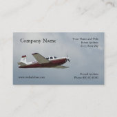 Single Motor Flugzeug Visitenkarte (Vorderseite)
