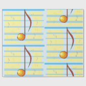 Single Musical Note Geschenkpapier (Flach)
