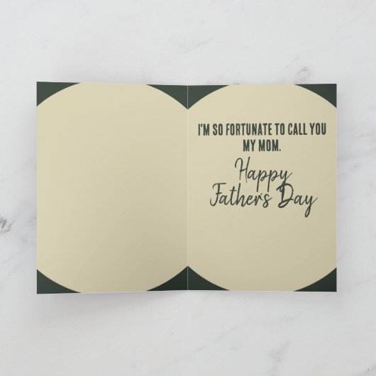 Single Mutter Dankbarkeit Vatertag Karte (Innenseite)